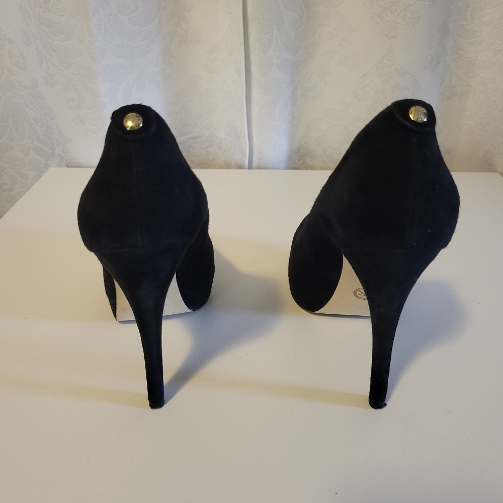 Michael Kors Black Stiletto Heels, Shoes, Pumps, Suede Size 10m - Picture 12 of 15